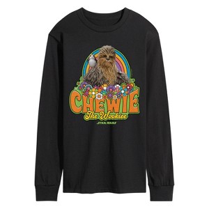 Men's - Star Wars - Retro Chewy Long Sleeve Graphic T-Shirt - 1 of 3