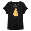 Women's - Disney Princess - Princess Belle Oversized Graphic T-Shirt - 2 of 4