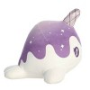 Aurora Small Crystal Nomwhal Tasty Peach Enchanting Stuffed Animal Amethyst 7.5" - 3 of 4