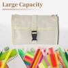 Unique Bargains Mesh Style Pencil Pouch with Large Capacity for Office Supplies 1 Pc - 3 of 4