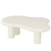 HTUTWOO 39.4" Cloud Coffee Table Cute Cream Coffee Table with 4 Solid Legs Easy Match for Living Room, Bedroom, Balcony, Patio - 2 of 4