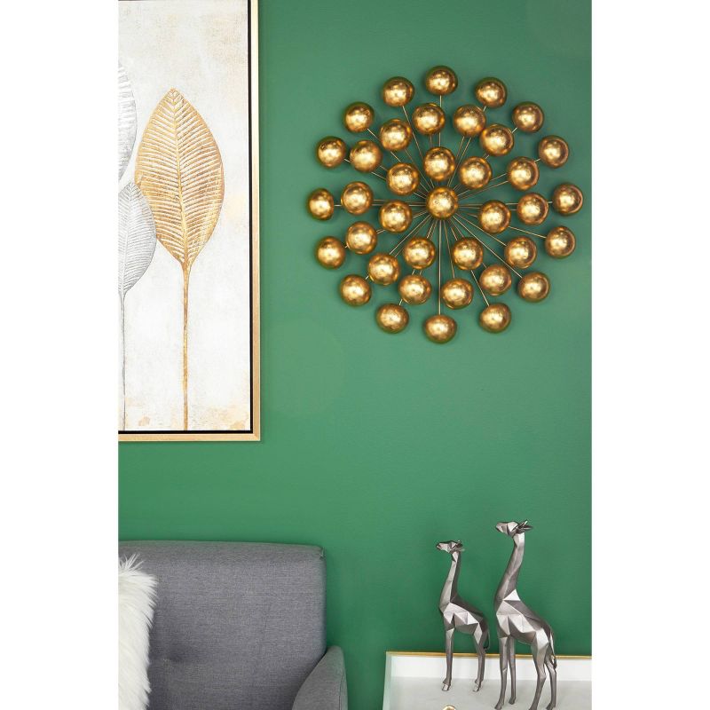 Metal Starburst Wall Decor with Orb Detailing Gold - Olivia &#38; May, 4 of 15