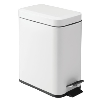 Simplehuman 4.5l Round Step Trash Can Steel White : Target