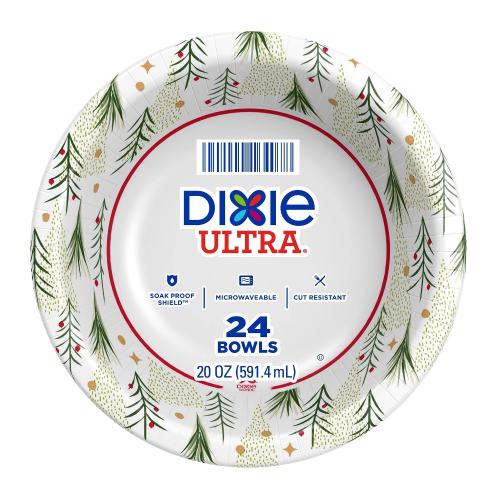 Dixie Ultra Bowls Holiday - 24ct/20oz