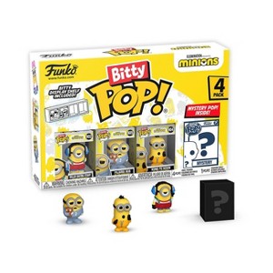 Funko Bitty POP! Minions Roller Skating Stuart/Pajama Bob/Kung Fu Kevin Figure - 4pk - 1 of 4