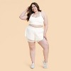 Blogilates Women's Ruffle Woven Mid-Rise Shorts - 3 of 4