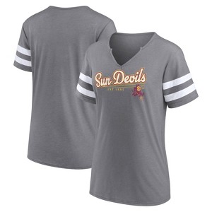 NCAA Arizona State Sun Devils Women's V-Neck Notch T-Shirt - 1 of 3