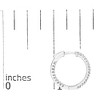 Haus of Brilliance Silver 1/2 Cttw Princess Diamond Inside Out Hoop Earrings - 4 of 4