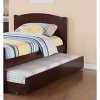 Sapphtopaz Modern Classic Twin Size Bed Frame with Headboard & Footboard Pine Platform Bed Frame for Kids with Trundle Bed Frame for Bedroom - 2 of 4