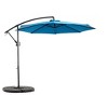Gulches 10ft Offset Hanging Market Patio Umbrella w/Easy Tilt Adjustment, Polyester Shade,8 Ribs for Backyard, Poolside( Dark blue ) - 3 of 4