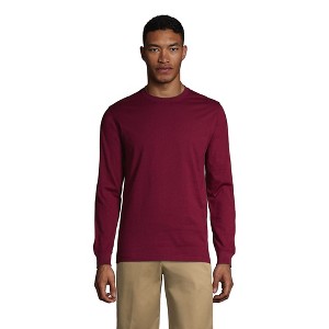 Lands' End School Uniform Men's Long Sleeve Essential T-shirt - 1 of 3