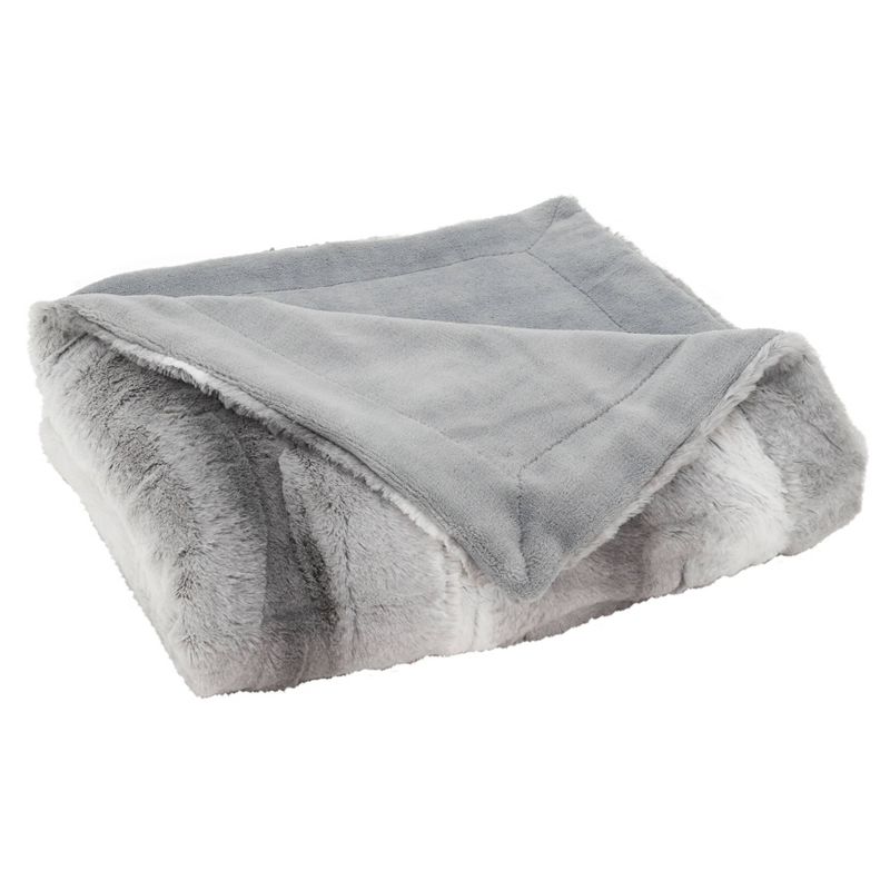 Animal Print Design Soft Plush Faux Fur Throw Blanket - Saro Lifestyle, 3 of 5