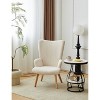 Nordlys Solid Wood and Corduroy Lounge Chair Modern Design Style Upholstery Living Room - 2 of 4