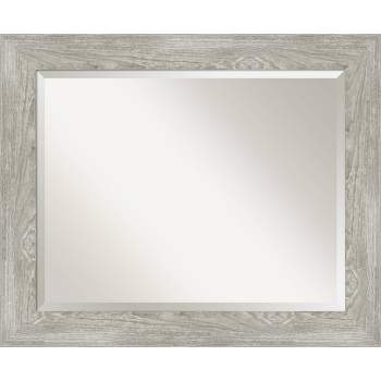 Dove Graywash Framed Bathroom Vanity Wall Mirror - Amanti Art