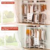 Aheaplus 74'' Closet Organizer with Wood Drawers, Garment Rack with Wood Shelves and Hanging Rods - 4 of 4