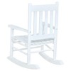 Solid Acacia Youth Rocking Chair with Slat Back, Straight Arms and Farmhouse Design for Living Room - 3 of 4