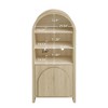 CAVINAS Arched Kitchen Pantry,Wood Storage Cabinet with 3-Level Adjustable Shelves,Cable Management,Foot Pads,Cabinet for Kitchen,Dining,Living Room - 4 of 4