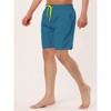 Lars Amadeus Men's Solid Beach Shorts Drawstring Surfing Mesh Lining Swimwear Board Shorts - 2 of 4