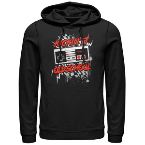Men's Nintendo Kickin' It Old School NES Controller Splatter Pull Over Hoodie - 1 of 3