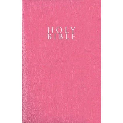 Niv, Gift and Award Bible, Leather-Look, Pink, Red Letter Edition, Comfort Print - by  Zondervan (Paperback)