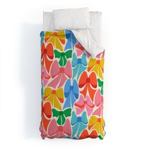 Deny Designs 2pc Twin/Twin XL Carriecantwell Rainbows Bright Multi Retro Kids' Comforter and Sham Set - 1 of 4