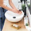 Aoibox Bamboo Soap Holder, Wooden Soap Dish with Self Draining Slots, Non-Slip Rubber Pads, 2-Pack for Bathroom or Kitchen, Natural Wood Color - 2 of 4