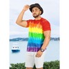 HAPPY BAY Men's Tshirt Short Sleeve Tie Dye Tee Crewneck Cotton Summer T-Shirts Shirts for Men - 4 of 4