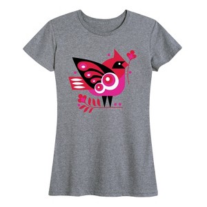 Women's - Instant Message - Scandenavian Cardinal Short Sleeve Graphic T-Shirt - 1 of 4