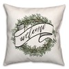 Creative Products Welcome Wreath 2 18 x 18 Spun Poly Pillow - image 2 of 3