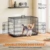 Yaheetech Metal Dog Crate for Small to Medium-Sized Dogs, Black - 2 of 4