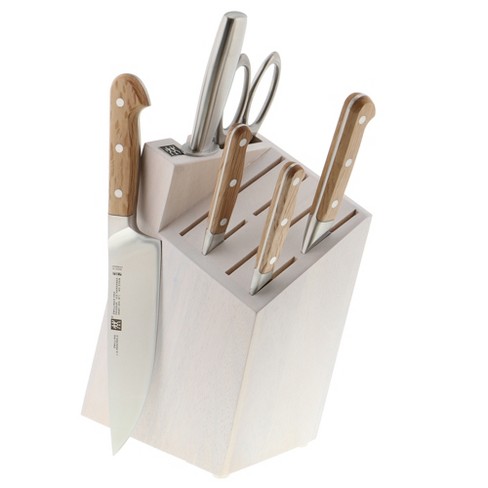 Zwilling Pro Holm Oak 7 Pc Knife Block Set White Block Target