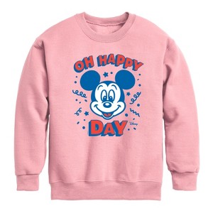Boys' - Disney - Mickey & Friends Graphic Long Sleeve Fleece Sweatshirt - 1 of 4