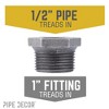 Pipe Decor 1 in. x 1/2 in. Black Bushing - 2 of 4