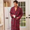 ADR Men's Lightweight Flannel Robe, Soft Cotton - 4 of 4