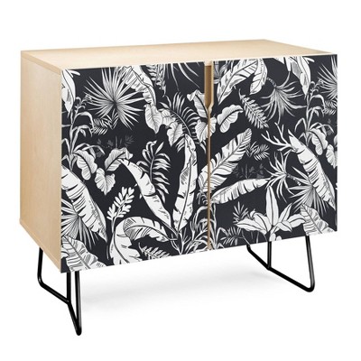 Marta Barragan Camarasa Jungle Credenza Black - Deny Designs