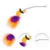 Unique Bargains Moon Pattern Cat Playing Rod Replacement Yellow Orange 1 Pc - 3 of 3