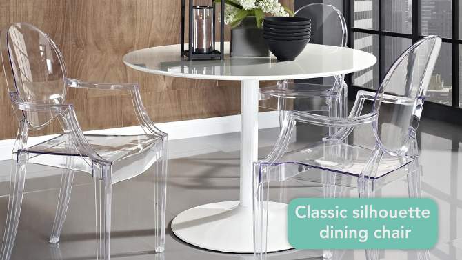 Casper Barstool Clear - Modway, 2 of 7, play video