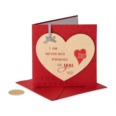 Wood Heart and Charm Card - PAPYRUS