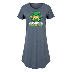 Women's - Garfield - Charmed I'm Sure Graphic T-shirt Dress - 1 of 4