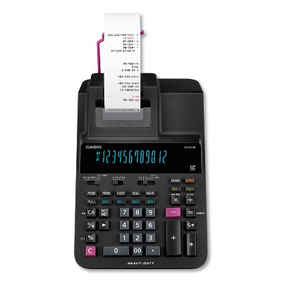 Casio DR210R Printing Calculator 4.4 Lines/Sec DR210RBK