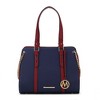 MKF Collection Amy Color Block Vegan Leather Women’s Tote Bag by Mia K - 2 of 4