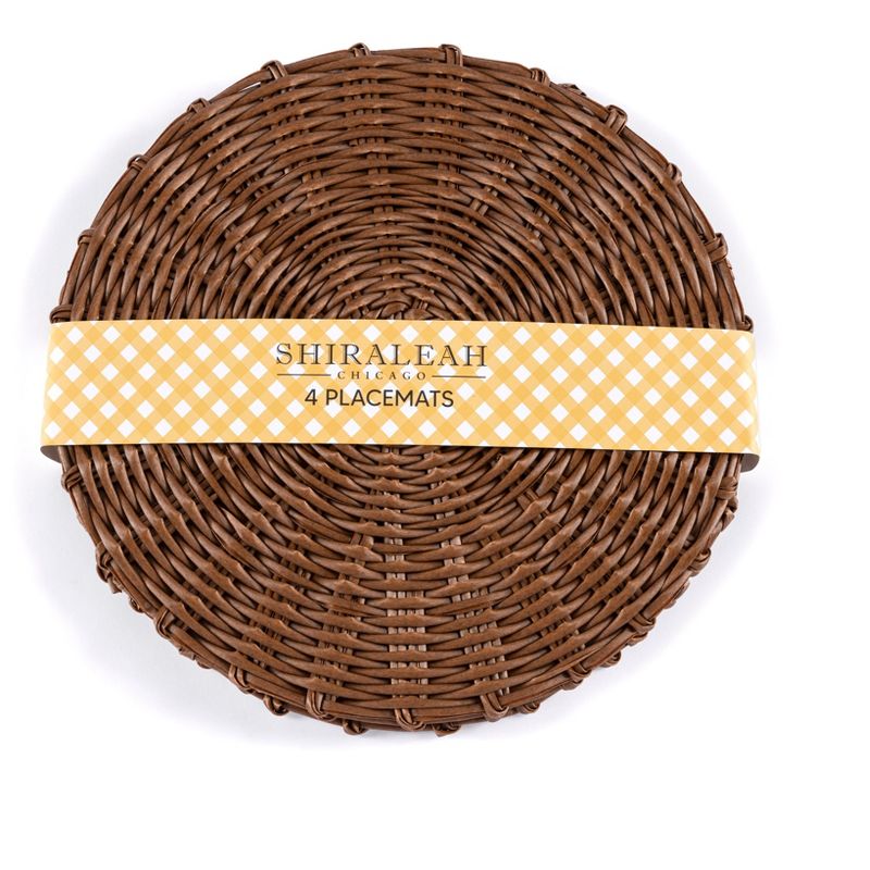 Set of 4 Basket Weave Placemats - Shiraleah, 4 of 5