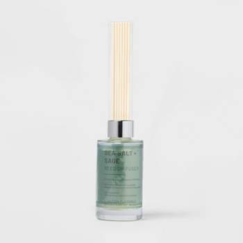100ml Glass Reed Diffuser Sea Salt & Sage Teal Green - Project 62™
