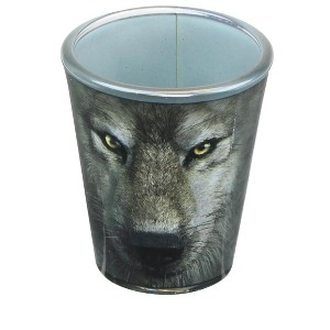 Just Funky Wolf Face 2oz Shot Glass - 1 of 2