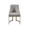 Starlight Canyon Home,Set of 2 Gray Modern Dining Chairs with Metal Frame for Dining Room - 2 of 4