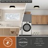 VAXCEL Beacon Hill 13-in W Integrated LED Matte Black and Satin Gold Contemporary Flush Mount Ceiling Light Fixture White Acrylic Diffusor - 3 of 4