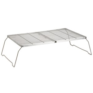 Brentwood 25-In. x 17-In. Heavy-Duty Stainless Steel Portable Folding Campfire Grill with Carry Bag, BB-17X25SS in Silver - 1 of 4