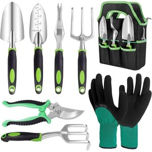 attop 8 Piece Gardening Tools Set with Non Slip Ergonomic Handle - 1 of 3