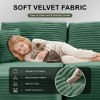 104x67x23.6in Luxury  Beige Lamb Velvet Sofa, Convertible Double Sofa Bed for Living Room and Balcony - 4 of 4