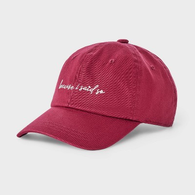 Because I Said So Baseball Hat - Universal Thread™ Red